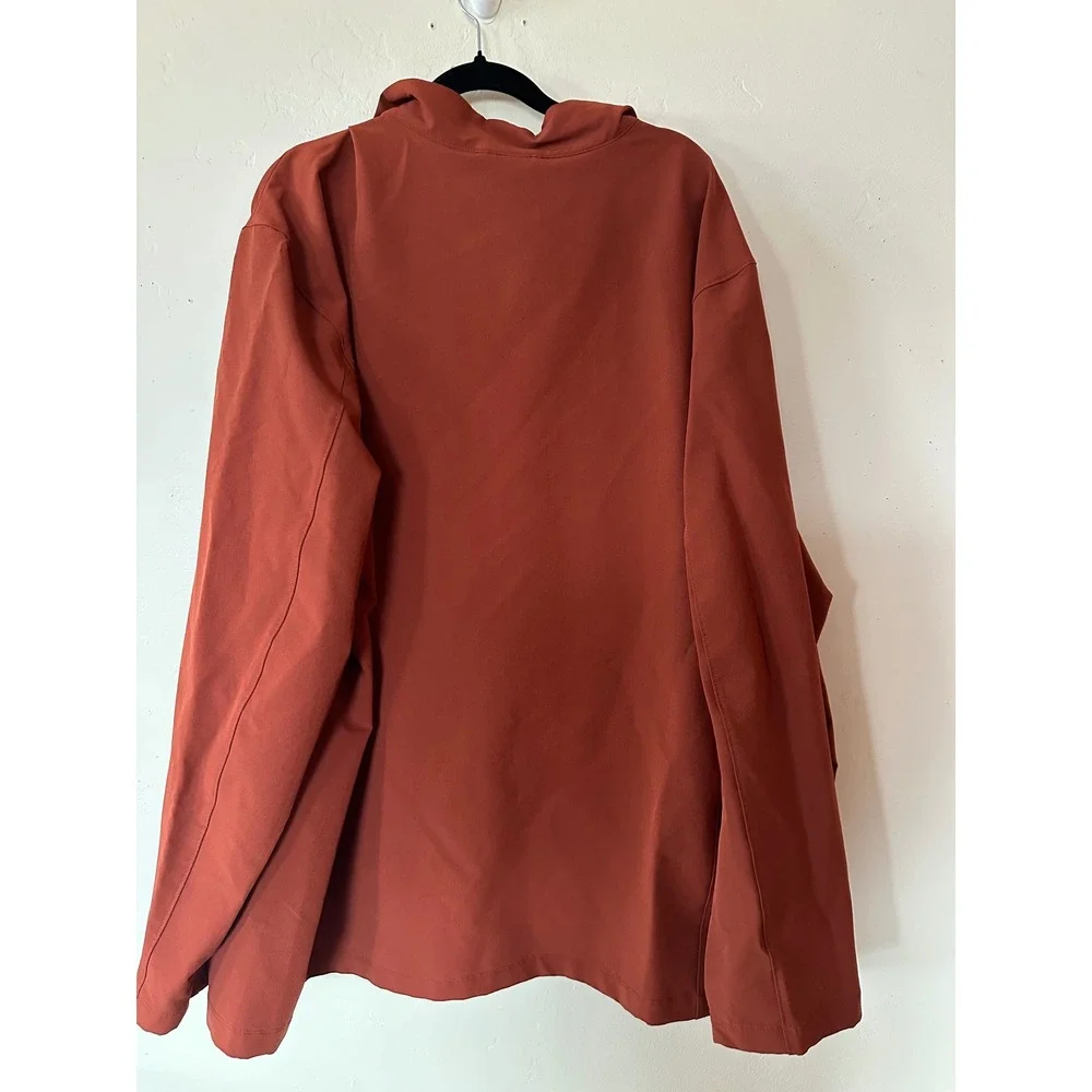 32 Degrees Heat Mens 3XL Softshell Jacket Burnt Orange Full Zip Warm Layer